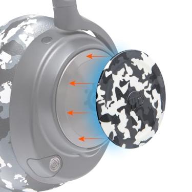 Imagem de Placas de alto-falante lateral WC para fones de ouvido Arctis Nova da Wicked Cushions | Compatível com Arctis Nova Pro Wireless/Pro Wired/Nova 7/7x / 7p | Camuflagem de neve