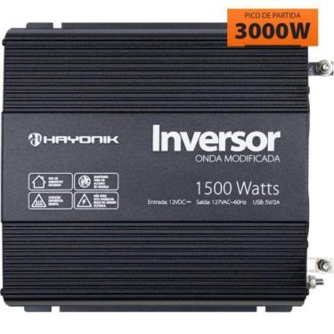 Imagem de Inversor de Onda Modificada 1500W 12Vdc/127V PW11-3 Off Grid Hayonik [F003]