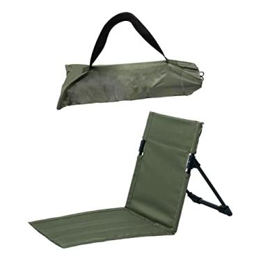 Imagem de shamjina Poltrona de praia com encosto reclinável e assento ergonômico para lazer ao ar livre