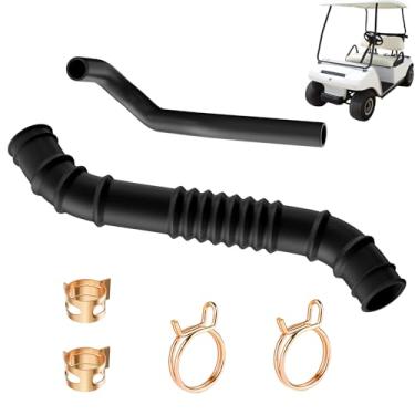 Imagem de Conjunto de reparo de mangueira de admissão de ar para carrinho de golfe e tubo de ventilação do cárter, mangueira de tubo de respiração com braçadeira para modelos Club Car DS Gas 1998-Up, substitui