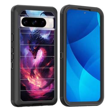 Imagem de smauncucn Capa para Pixel 8 Pro, proteção contra quedas de corpo inteiro à prova de choque à prova de poeira resistente 3 camadas militar resistente capa durável para Google Pixel 8 Pro 6,7 polegadas