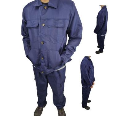 Imagem de Conjunto Uniforme EPI Profissional Construçao Segurança do Trabalho Ob