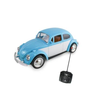 Imagem de Carrinho Controle Remoto Fusca Colecionável Com Luz Farol - Polibrinq,