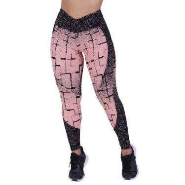 Imagem de Legging Fitness Feminina Recortes Degrade Cós Transpassado Orbis - Orb