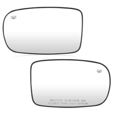 Imagem de Substituição de vidro do espelho do lado esquerdo do motorista + direito do passageiro para Dodge Charger 2012-2021, para Chrysler 200 2011-2014, para Chrysler 300 2011-2021 espelho retrovisor