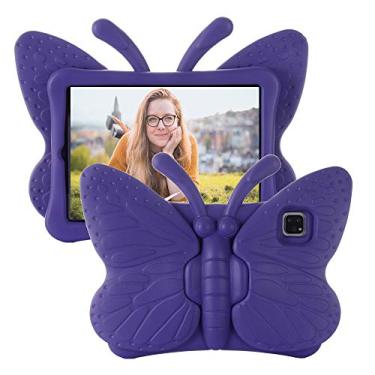 Imagem de Tading iPad Pro 11 キッズケース iPad Pro 11インチ 2020 & 2018 ケース 子供用 軽量 耐衝撃 エチレン酢酸ビニルコポリマーフォーム 保護タブレットカバー スタンドケース iPad 11インチ 第1世代 第2世代 - バタフライ パープル