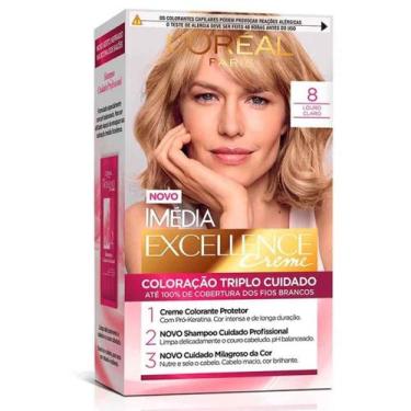 Imagem de Coloração Imédia Excellence Creme 8 Louro Claro - LnullOréal