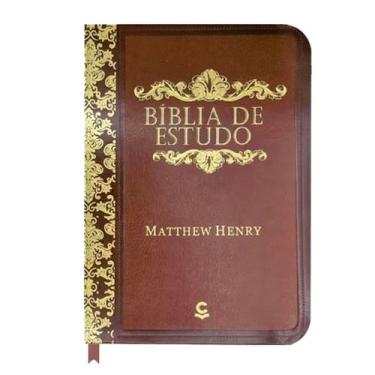 Imagem de Bíblia De Estudo Matthew Henry - Capa Luxo Marrom - Central Gospel