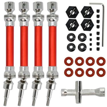 Imagem de Drive Shaft CVD Axles Upgrades Parts for 1/10 Arrma New Big Rock V3 3S BLX 4x4 (Not for Old Big Rock V2) Replace#ARA4312V3(Red)
