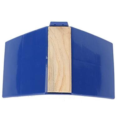 Imagem de Compra Maluca Suporte para pombos, suporte de plástico para pássaros Pombos poleiros de plástico com suporte para pombos para alimentação dos pombos(Azul com tiras de madeira)