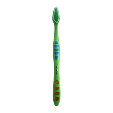 Imagem de Escova Dental Cabo Emborrachado Cerdas Macias Super Joy Klin, Verde