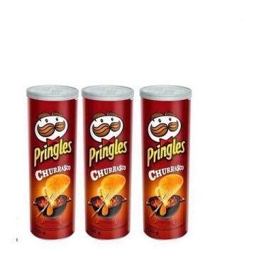 Imagem de Kit C/3 Batata Pringles Churrasco - 120g