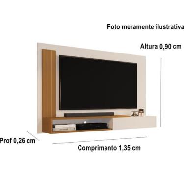 Imagem de Painel TV Smart até 50 Polegadas Math com porta Cores - MJM Casa dos m
