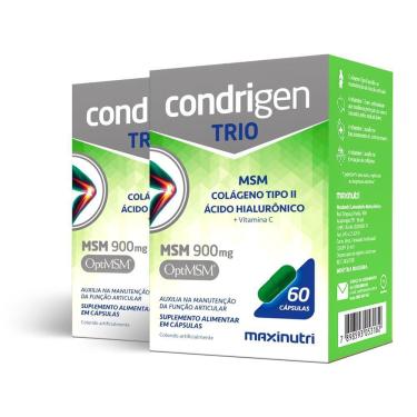 Imagem de Kit 2 Condrigen Trio Msm Maxinutri 60 Cápsulas