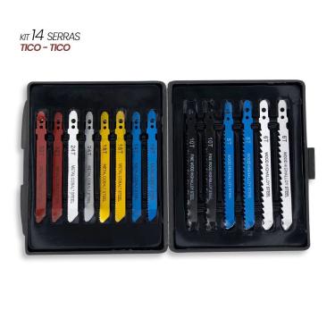 Imagem de Kit Com 14 Serras Tico-tico Para Metal E Madeira