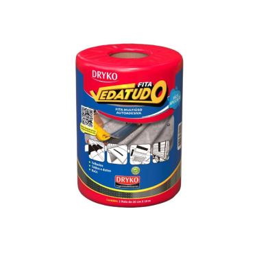 Imagem de Fita Vedatudo Alumínio Multiuso Autoadesiva - Dryko 20cm X 10m