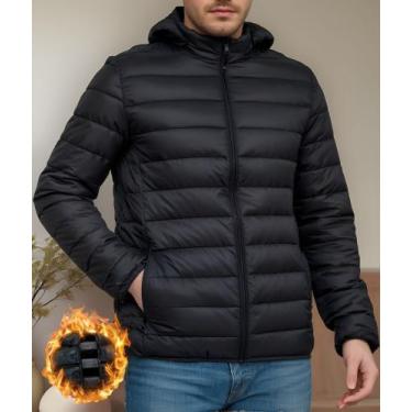 Imagem de Jaqueta Bobojaco Impermeável Becker Nylon Puffer Masculino com Bolsos 