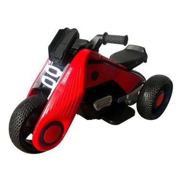 Imagem de Mini Moto Elétrica 6V Triciclo Futurista Criança Infantil Led Som Usb 