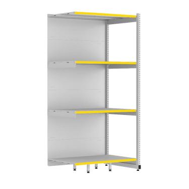 Imagem de Rack Parede 202 Fit 60 Continuação Branco 90x60 Pe Amarelo