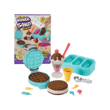 Imagem de Massinha de Areia Fábrica de Sorvete Kinetic Sand - com Acessórios Sun