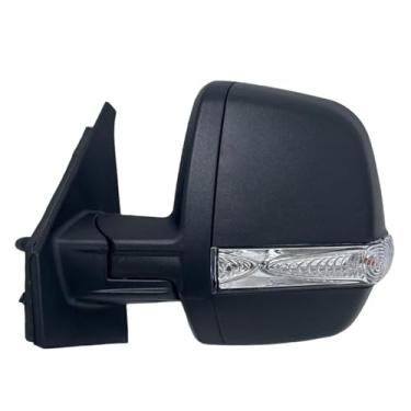 Imagem de Spieg Substituição do espelho lateral do motorista para Ram Promaster City 2015-2022 | Conjunto de espelho retrovisor do lado esquerdo com ajuste manual luz de seta não aquecida | Preto texturizado 2