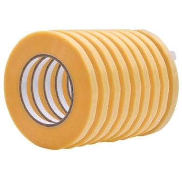 Imagem de WOD BSTC22PVC Pacote com 10, fita seladora de saco de poliéster - 1,27 cm x 180 m para codificação de cores de produtos perecíveis, armazenamento de alimentos, embalagem, envelhecimento e selagem de