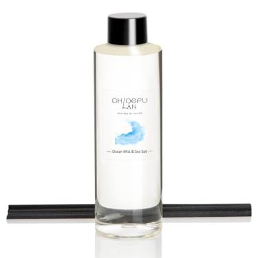 Imagem de Chloefu LAN Refil difusor de óleo perfumado Ocean Mist & Sea Salt 200 ml, óleo perfumado natural – Melhor para aromaterapia, spa e casa, 0% álcool
