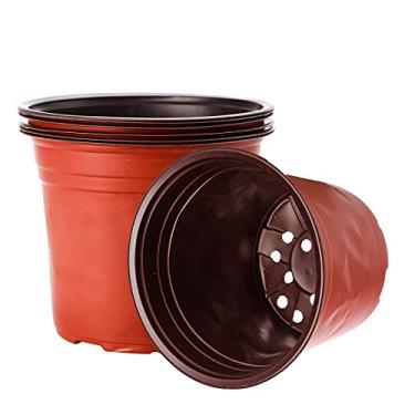 Imagem de Pssopp Capacidade: 1,57 Galões 6 Peças Brancas Espessadas Versão Calibre: 20,6cm ID do fornecedor: White Dual Cor 210 Material de Flowerpot de Plástico: PP (Tamanho da embalagem: 21 21 (2)