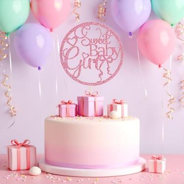 Imagem de Oh Baby Cake Topper, Baby Party Cake Decoration, New Baby Boy Girl Gender Reveal Cake Decor (Welcome girl 2)