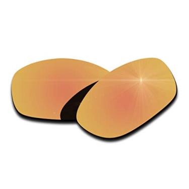 Imagem de Lentes de reposição polarizadas para Oakley Pit Bull – Várias cores, Peach Gold Mirrored Coating, 0