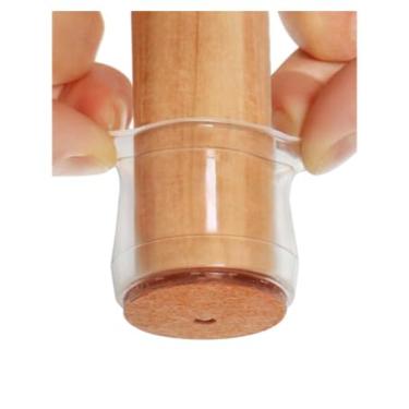 Imagem de Kit 16 Peças Protetor Para O Pé Da Cadeira Mesa De Silicone(Redondo Grande (3,2-5cm),transparente Cor)
