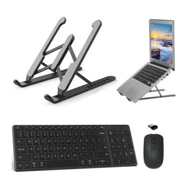 Imagem de Teclado, Mouse E Suporte Preto P Notebook Multilaser Ultra - BDNET