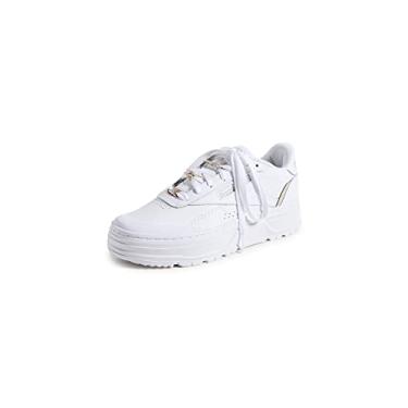 Imagem de Reebok Tênis feminino Club C Double Geo, Branco/Branco/Pedra da Lua, 41
