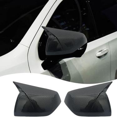 Imagem de Capa de espelho lateral, para Chevy Tahoe e Suburban 2021, 2022, 2023, 2024, 2025, 2021, 2022, 2025, conjuntos de capas para carros - Fibra de carbono (com recorte de seta)