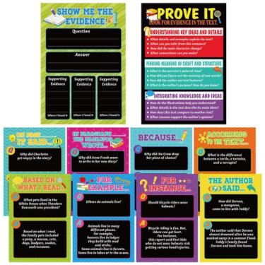 Imagem de Conjunto de quadros de avisos Pajean Reading Writing Posters 28x40cm