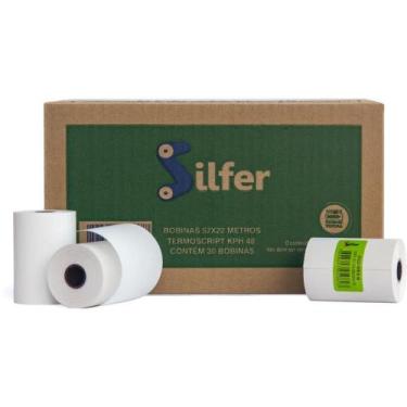 Imagem de Bobina Termica 57MMX22M. Branca 48G. CX.C/30 - Silfer