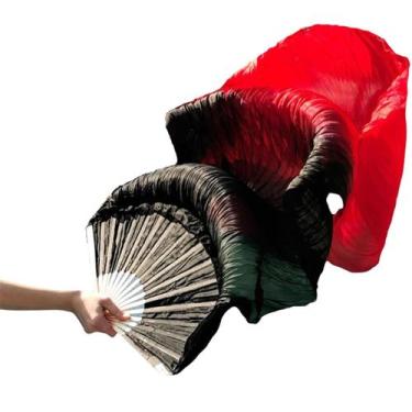 Imagem de Véu Fan em Poliéster Véu Leque Degrade Cores Dança do Ventre - VFAN-P0