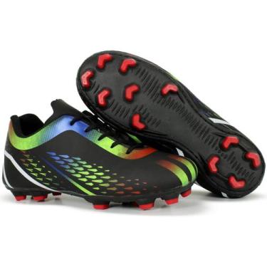 Imagem de Chuteira de Futebol Class Campo Trava Grama Costurada - Nomad, Preto, 