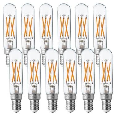 Imagem de Lâmpadas LED FLSNT Candelabra 5,5 W 550 LM 2700 K E12, pacote com 12