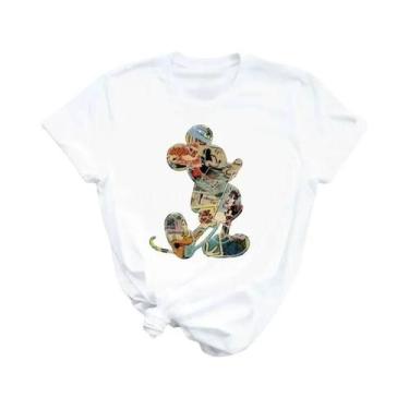 Imagem de Camiseta Kawaii De Mickey, Minnie E Pato Donald Da Disney, Estilo Hara