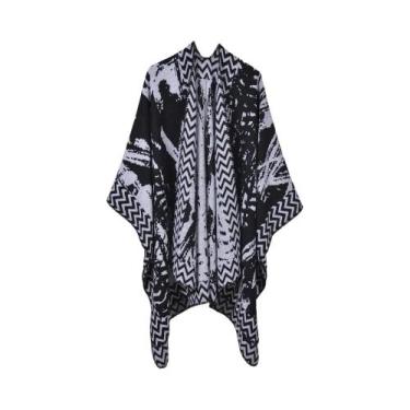 Imagem de Cachecol De Inverno Chunky De Imitação De Cashmere Para Mulheres, Esti