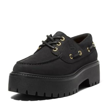 Imagem de Timberland Sapato náutico feminino Stone Street Platform, Preto, 8.5