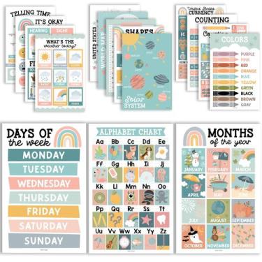 Imagem de Cartazes educacionais Hadley Designs para crianças de 1 a 3 anos, 16 u
