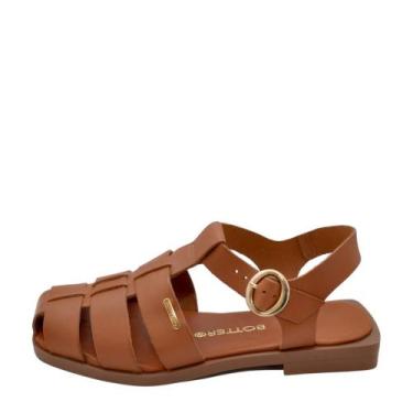 Imagem de Sandália Feminina Bottero Fisher Rasteira REF: 336801 COURO, Caramelo,