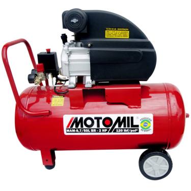 Imagem de Motocompressor de Ar MAM-8,7/50BR 8,7 Pés/min 2HP 50L 220V MOTOMIL - 37896.2