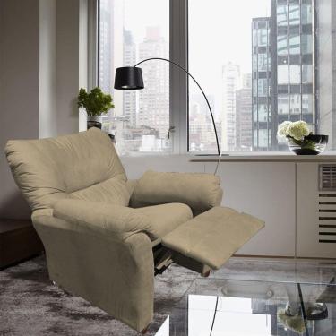 Imagem de Poltrona Reclinável Manu Extensão De Cílios ou Amamentação Quarto Sala Estética Escritorio Capuccino