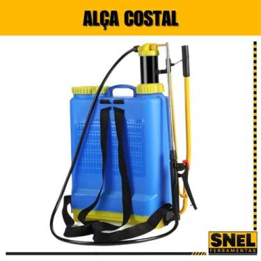 Imagem de Pulverizador/borrifador pressão costal manual 16l - Uzy, Azul, 16 litr