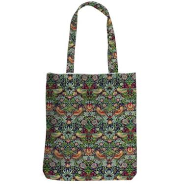 Imagem de Sacola de flores vintage para mulheres, colega de trabalho, filha, tia, flores florais, praia, Natal, Ação de Graças, presentes de aniversário, botânica, reutilizável, para compras, férias, academia