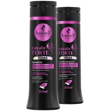 Imagem de Kit Haskell Cavalo Forte Hidra Shampoo Condicionador 300ml Hidratação 