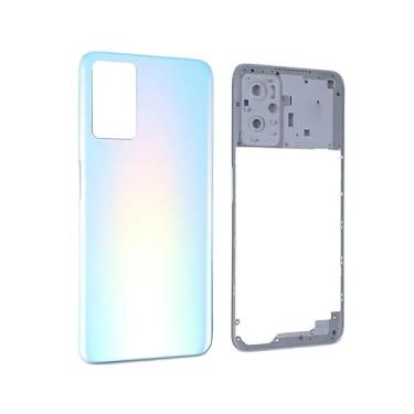 Imagem de SHOWGOOD Capa traseira para celular Oppo A36/A76 com moldura para Oppo A36/A76 (azul)